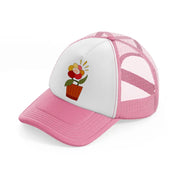floral elements-12-pink-and-white-trucker-hat