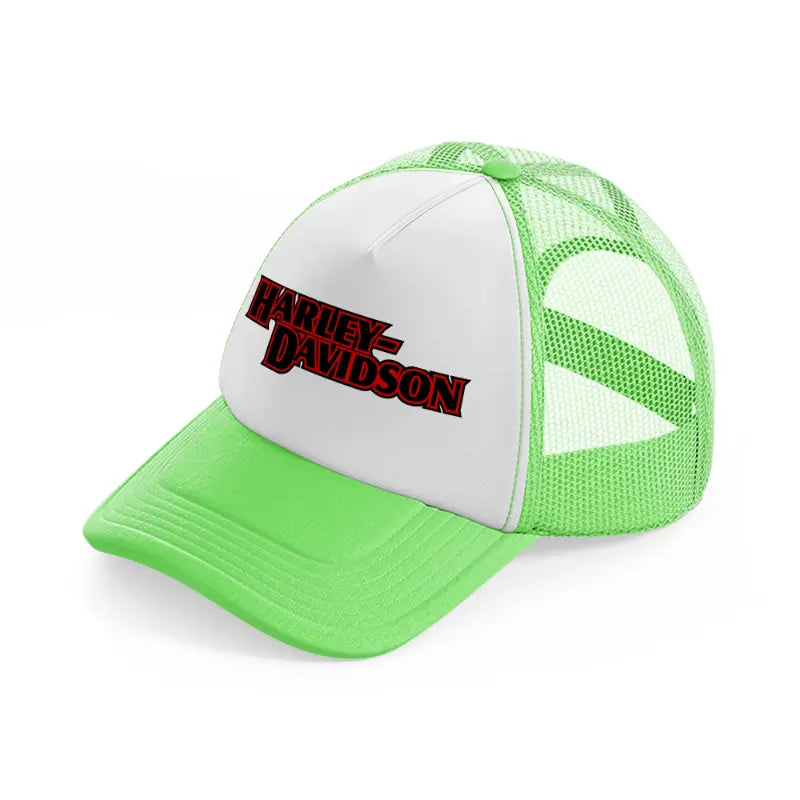 harley-davidson b&r-lime-green-trucker-hat