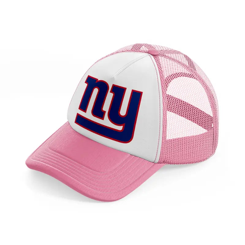 new york giants-pink-and-white-trucker-hat