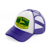 john deere quality farm equipment-purple-trucker-hat