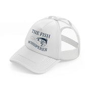 the fish whisperer-white-trucker-hat