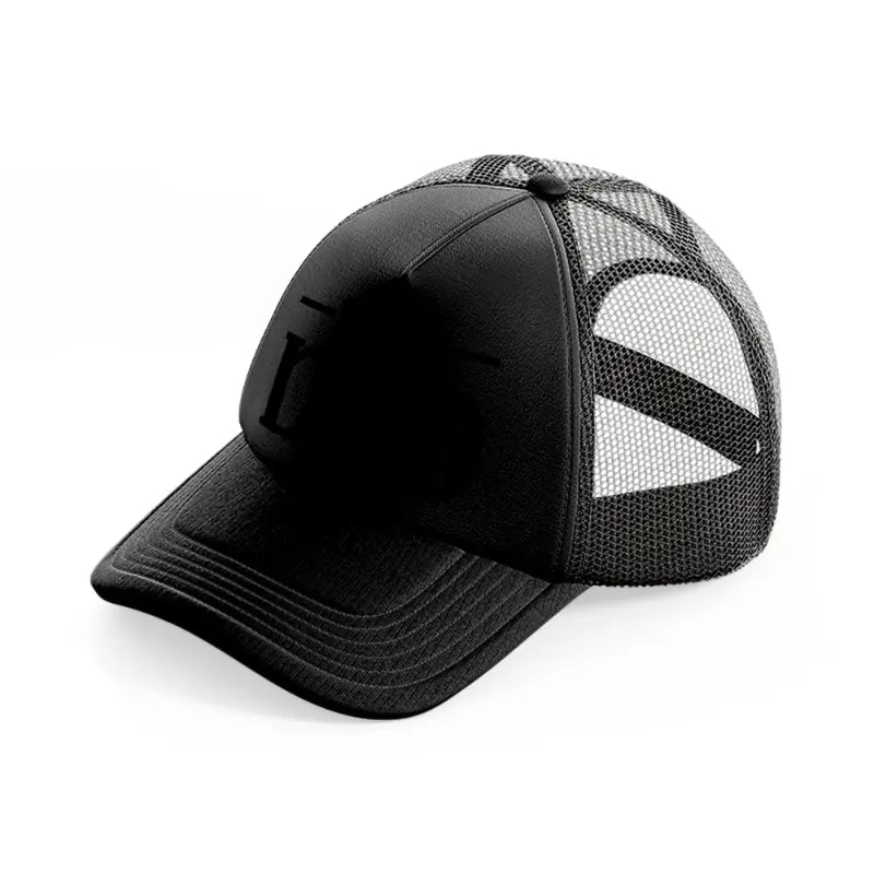 super dad b&w black trucker hat