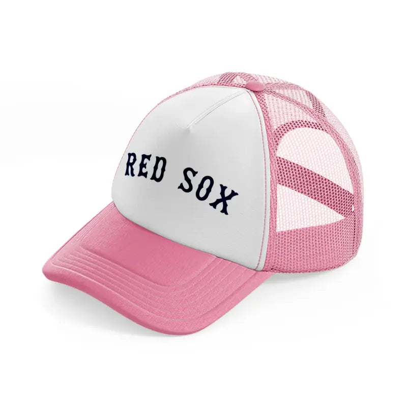 red sox-pink-and-white-trucker-hat