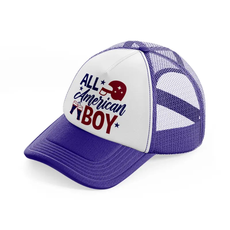 all american boy-01-purple-trucker-hat