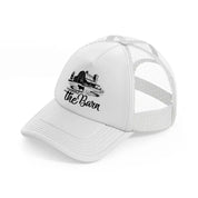 i'd rather be at the barn-white-trucker-hat