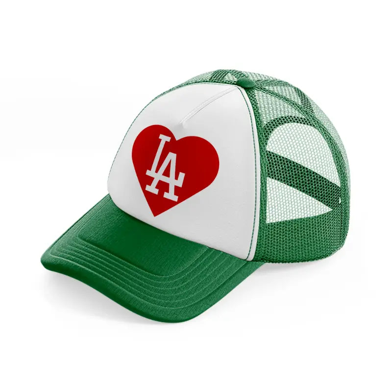los angeles dodgers lover-green-and-white-trucker-hat