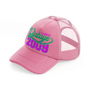 classical vintage 2009-pink-trucker-hat