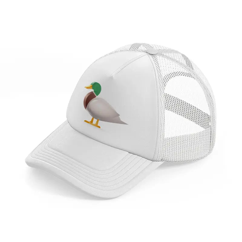 042 duck white trucker hat