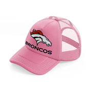 denver broncos logo-pink-trucker-hat