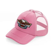 harley-davidson motor clothes an american legend-pink-trucker-hat