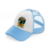 surf paradise summer vacation california beach-sky-blue-trucker-hat