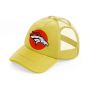 denver broncos orange-gold-trucker-hat