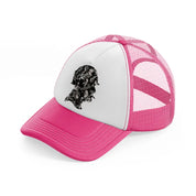 camo soldier-neon-pink-trucker-hat