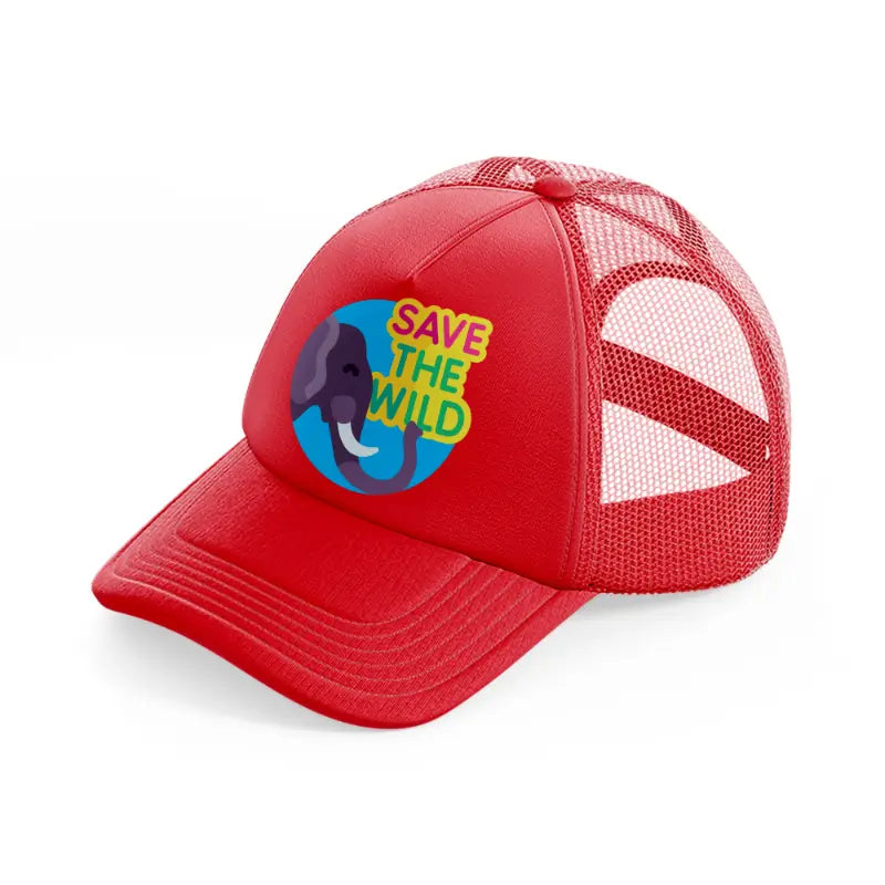 save-the-wild-red-trucker-hat