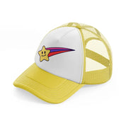 shooting star yellow trucker hat