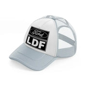 ford ldf grey trucker hat