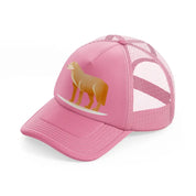 028 wolf pink trucker hat