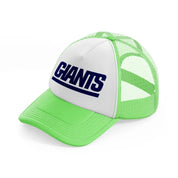 giants logo-lime-green-trucker-hat