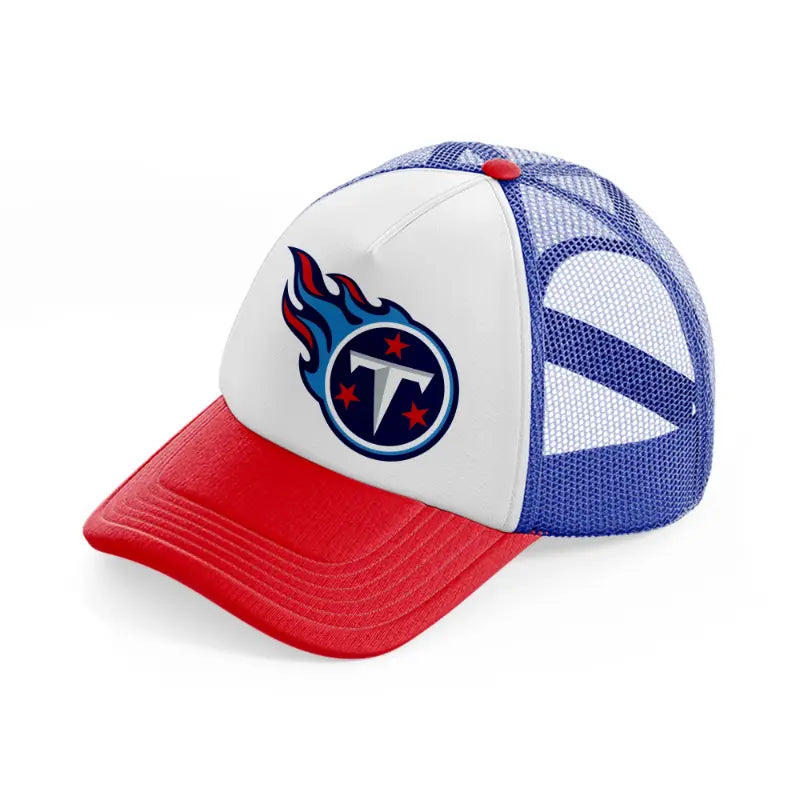 tennessee titans round emblem-multicolor-trucker-hat