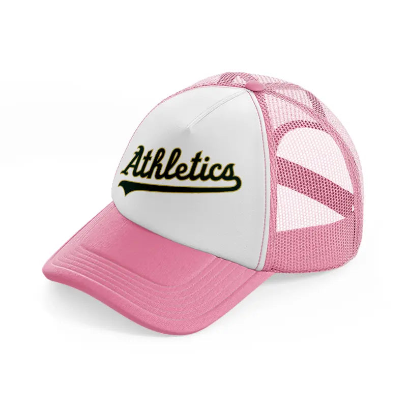 athletics-pink-and-white-trucker-hat