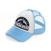 colorado rockies vintage-sky-blue-trucker-hat