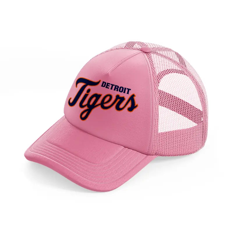 detroit tigers fan-pink-trucker-hat