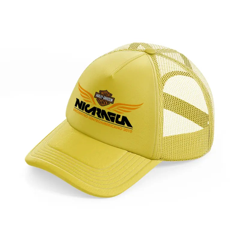 harley-davidson encuentro centroamericano 2010-gold-trucker-hat