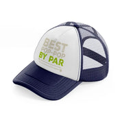 best pop pop by par navy blue and white trucker hat