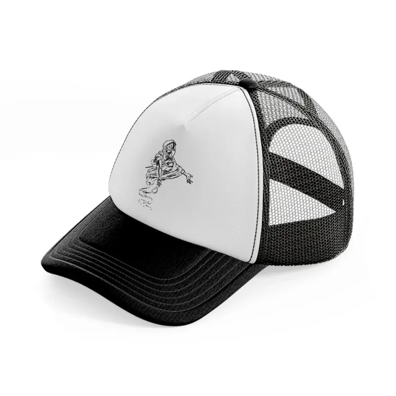 old hag-black-and-white-trucker-hat