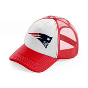 new england patriots emblem-red-and-white-trucker-hat