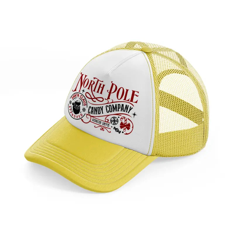 north pole candy company-yellow-trucker-hat