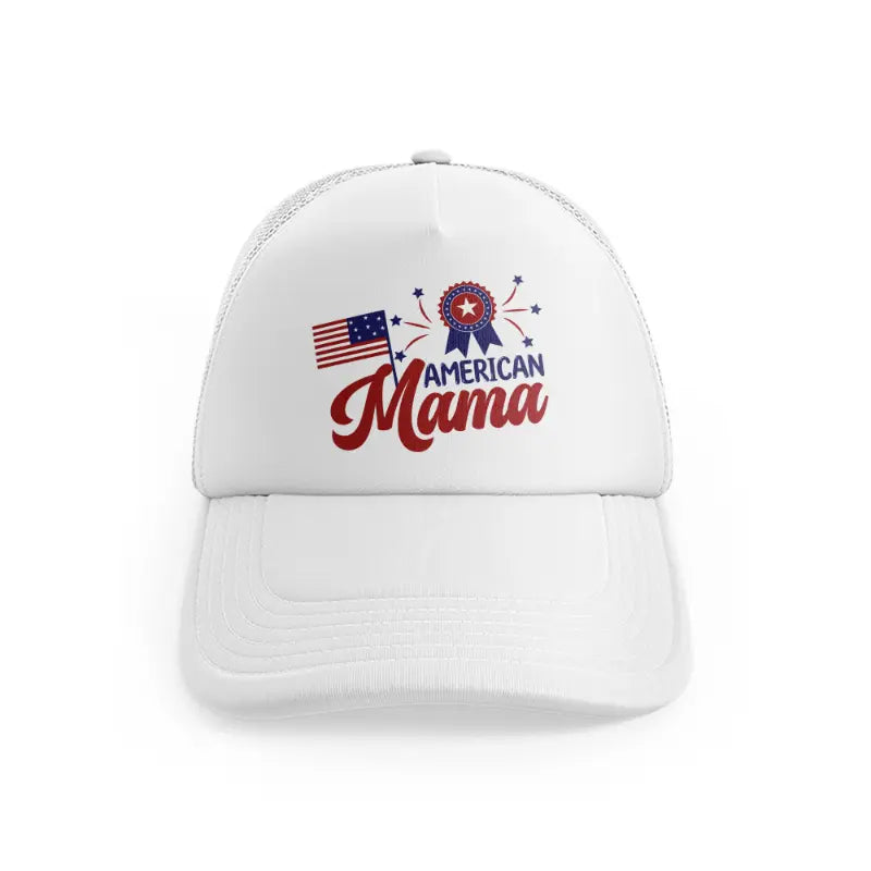 american mama-01-white-trucker-hat