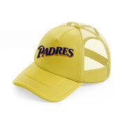 padres minimalist-gold-trucker-hat