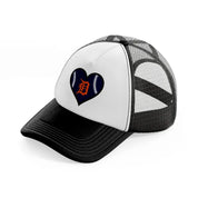 detroit tigers lover-black-and-white-trucker-hat