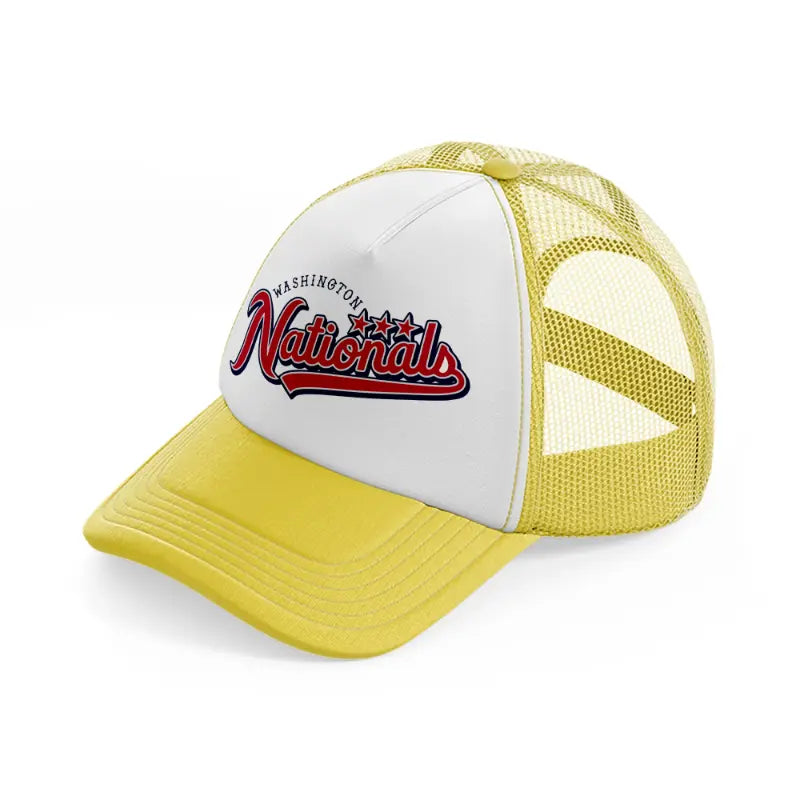 washington nationals yellow trucker hat