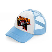 pittsburgh pirates flag-sky-blue-trucker-hat