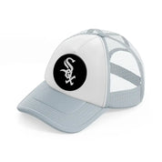 chicago white sox black badge-grey-trucker-hat