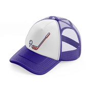 golf stick pink purple trucker hat