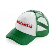 tampa bay buccaneers minimalist-green-and-white-trucker-hat
