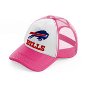 buffalo bills-neon-pink-trucker-hat
