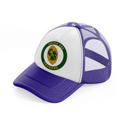 green bay packers badge-purple-trucker-hat