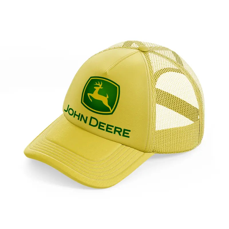 john deere green-gold-trucker-hat