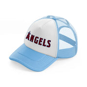 la angels-sky-blue-trucker-hat