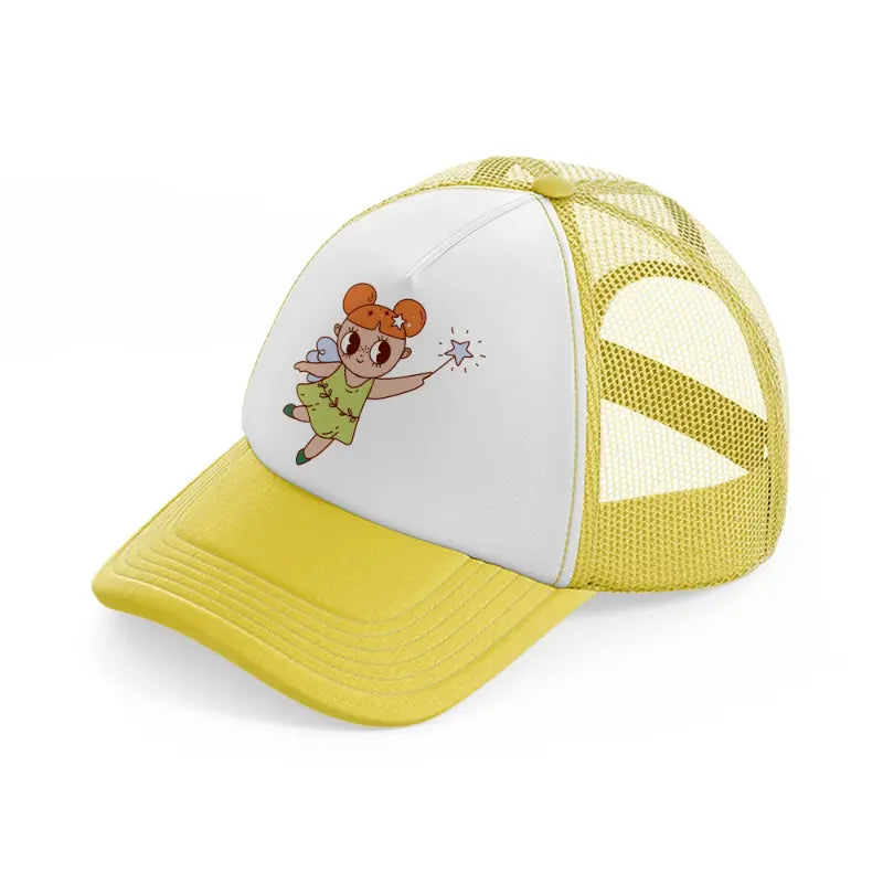 fairy yellow trucker hat