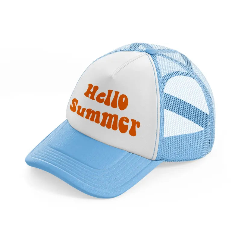 retro elements 110 sky blue trucker hat