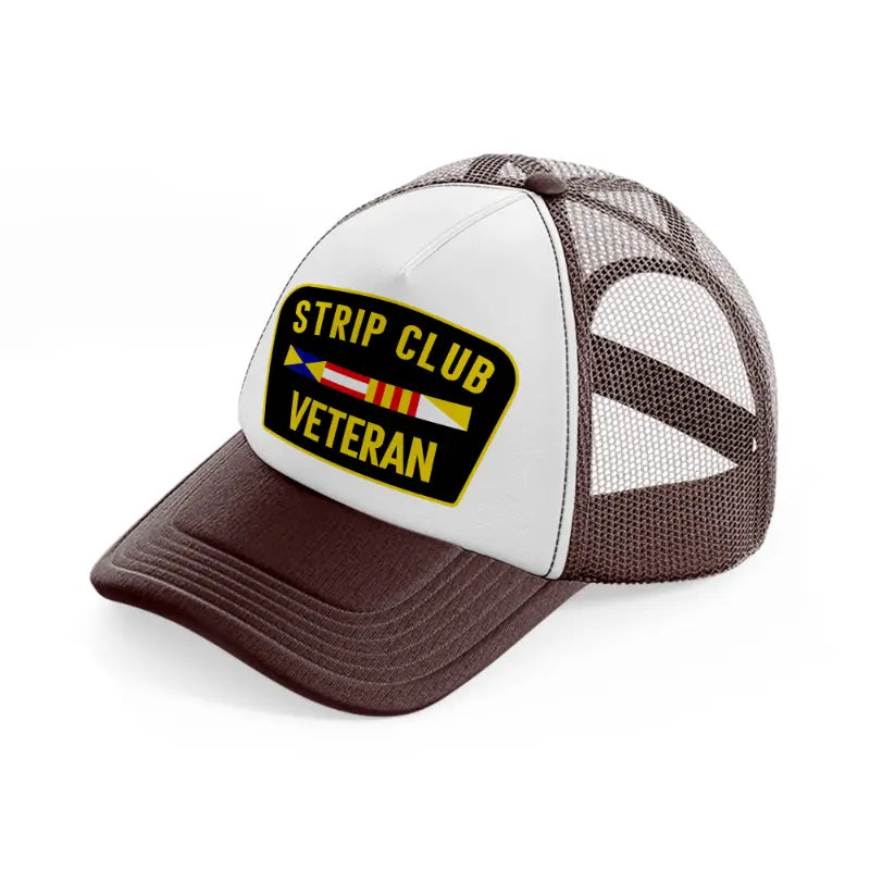 Strip Club Veteran brown Trucker Hat