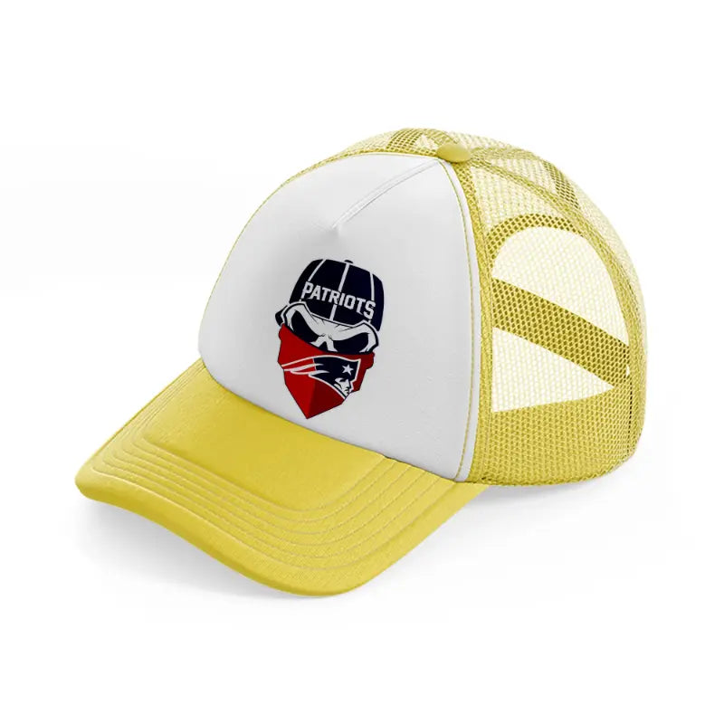 new england patriots supporter-yellow-trucker-hat