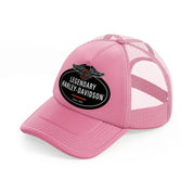 legendary harley-davidson since 1903-pink-trucker-hat