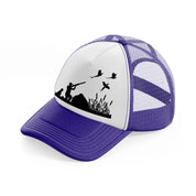 hunting-purple-trucker-hat