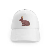 020 rabbit white trucker hat